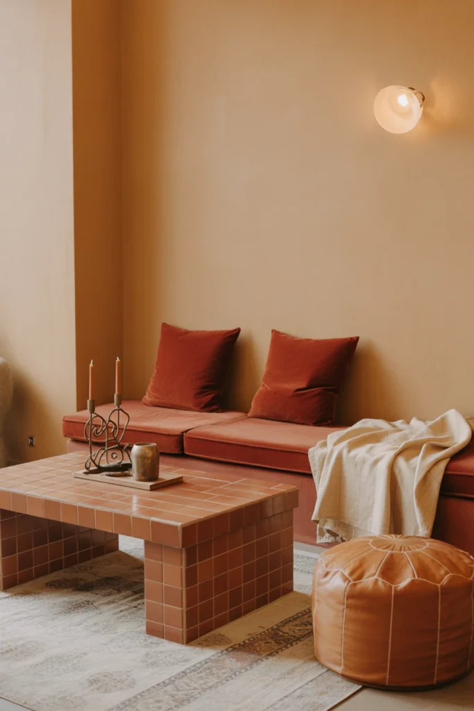 afrohemian color palette ideas in terracotta and clay