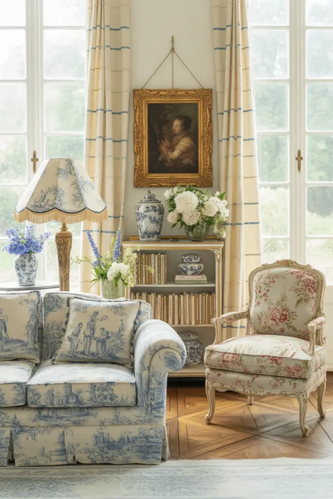 dreamy french rococo evival living room