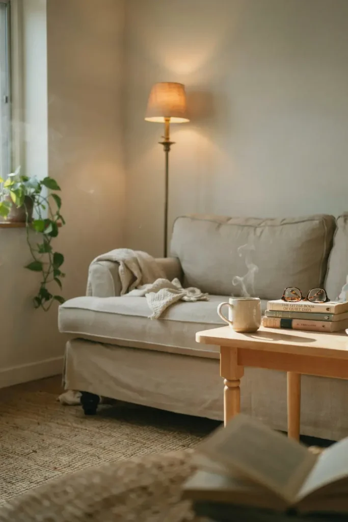 furniture an inch away from the walls