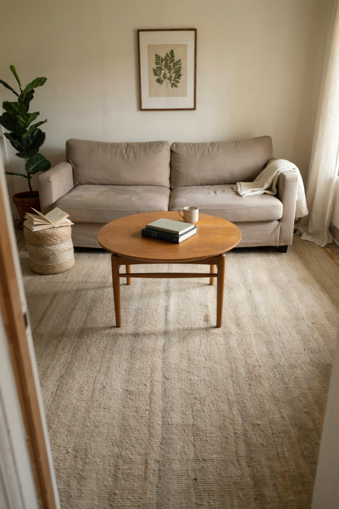 Light-Colored Area Rug