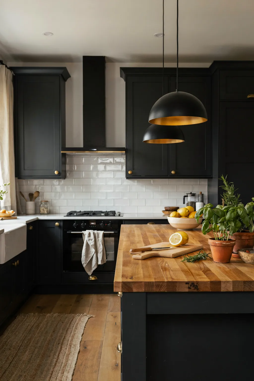 Moody Black Cabinets Done Right