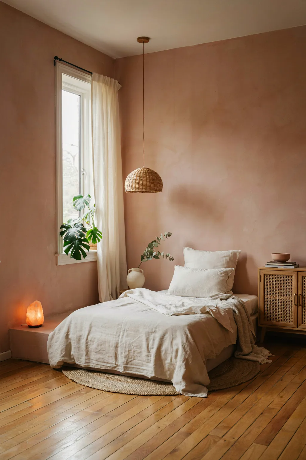 Earthy Clay Bedroom That Feels Grounded
