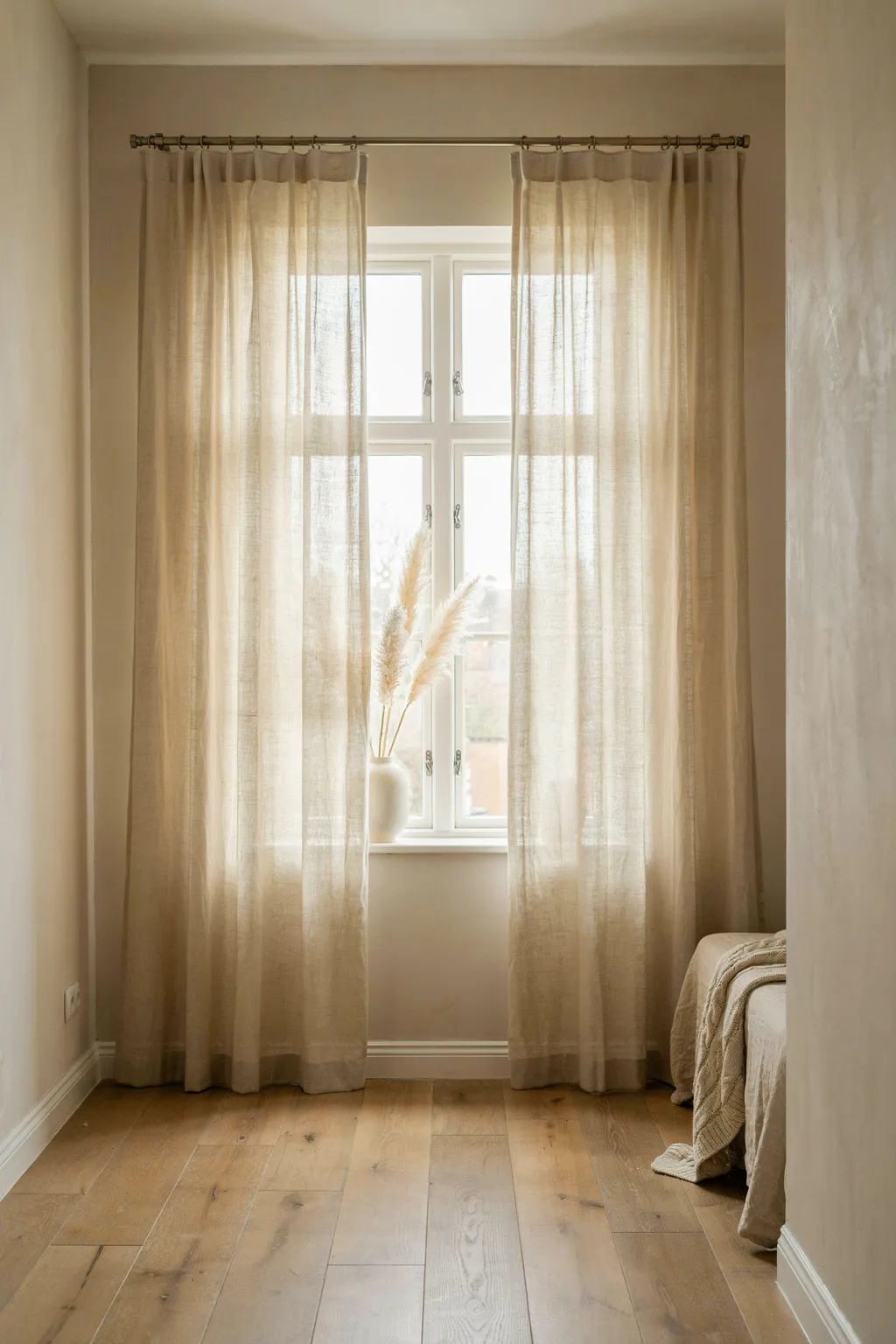 Hang Curtains This High to Fake Height