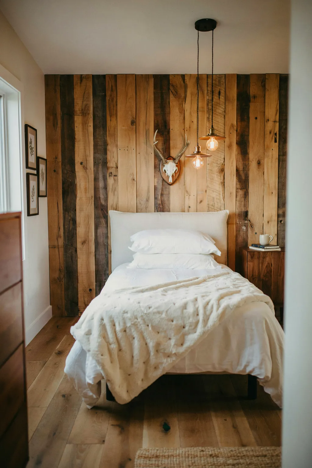 Reclaimed Wood Headboard Wall