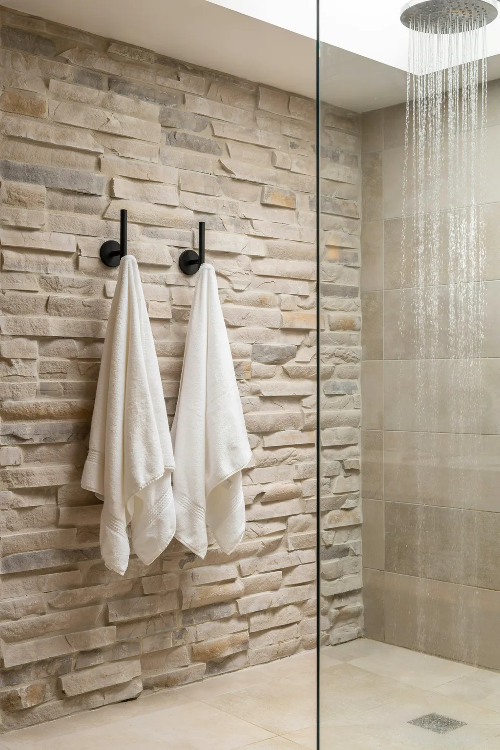 Bold Black Hooks on Stone