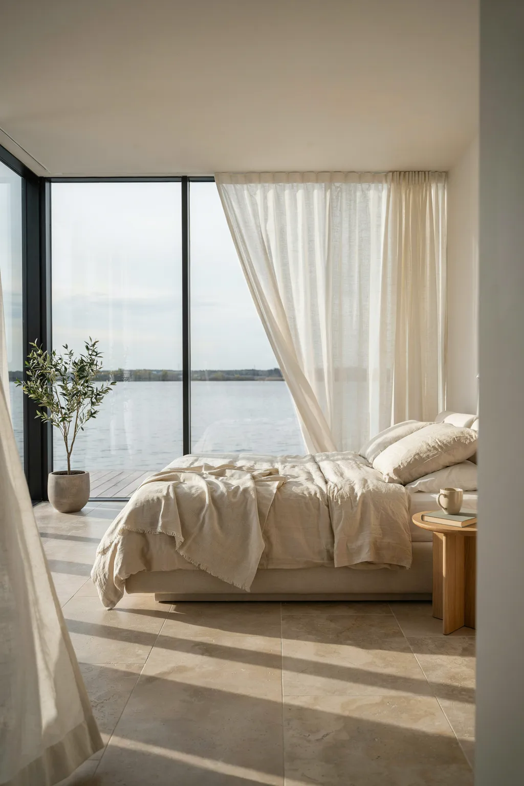 Natural Light as Decor in a Minimal Bedroom