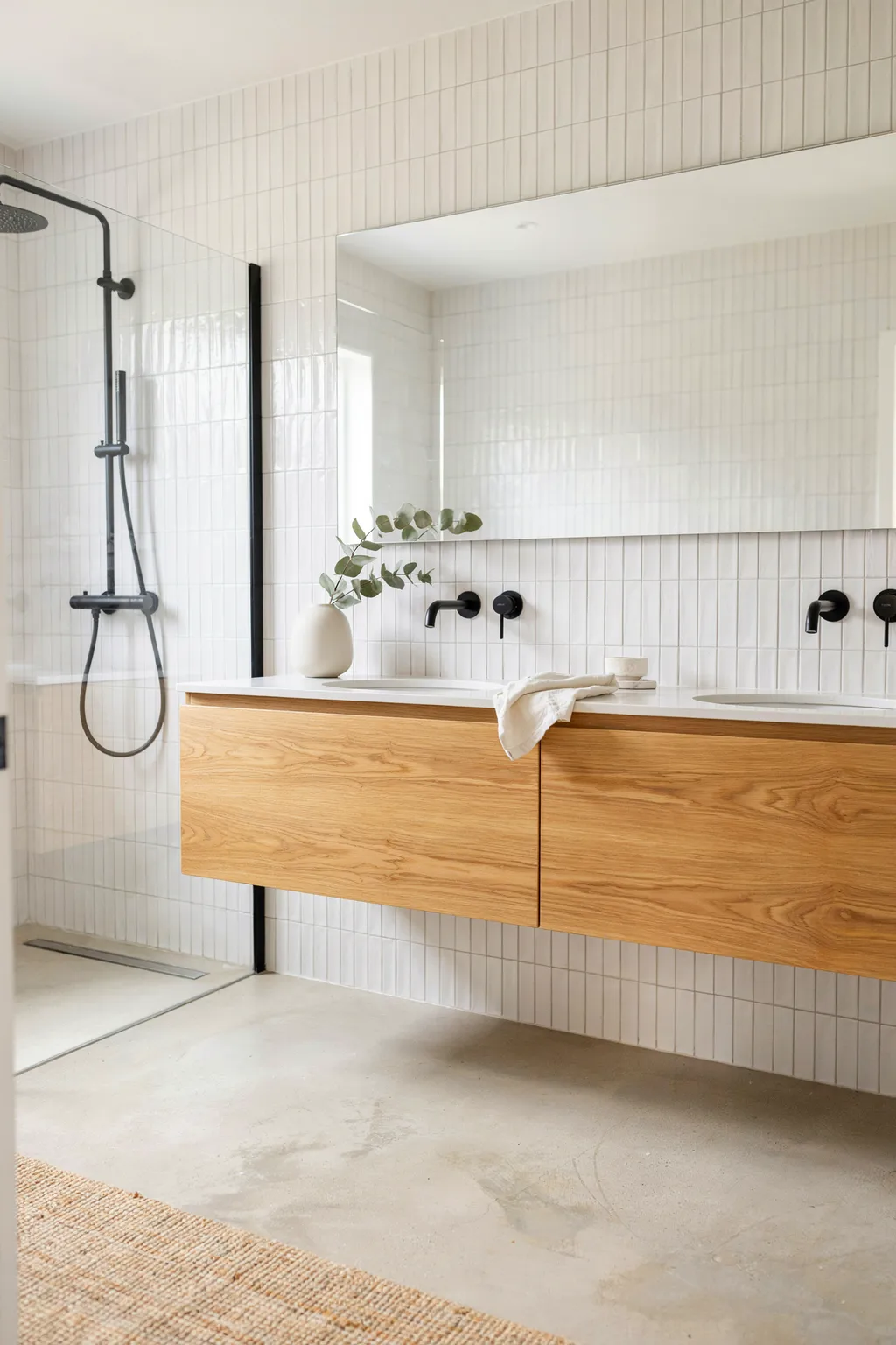 Floating Vanity Shows More Floor