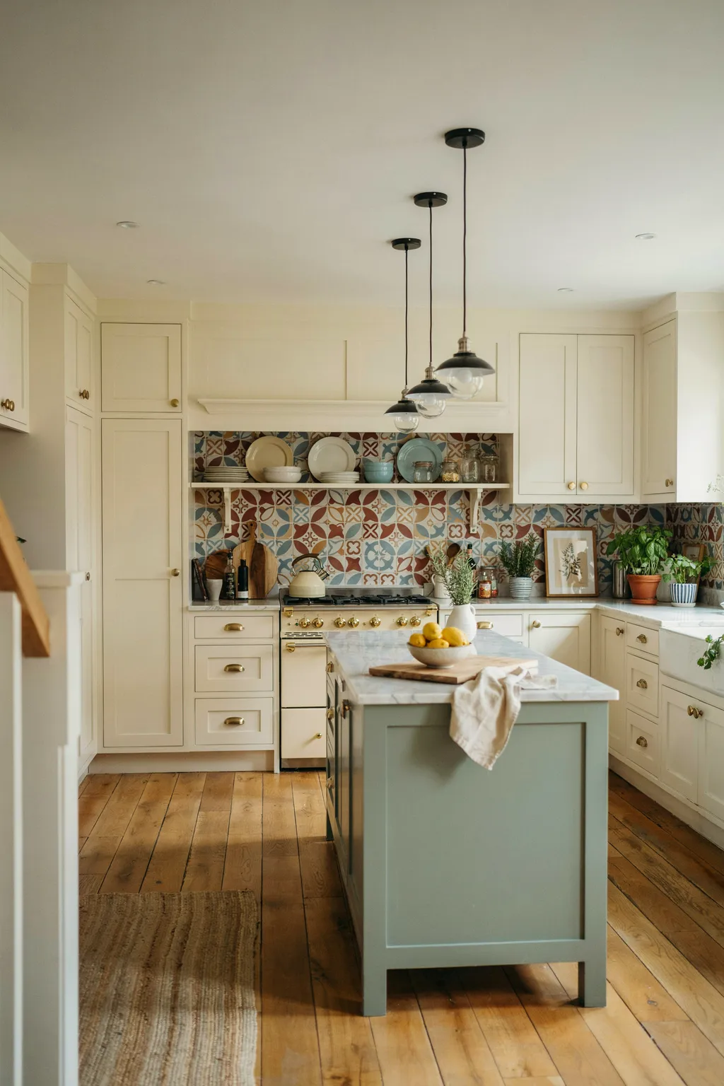 Cream Kitchen With Vintage Range