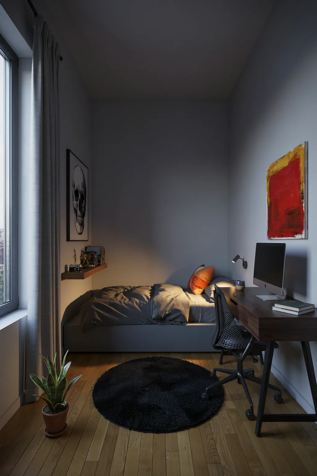 Bold Art, One Accent Color