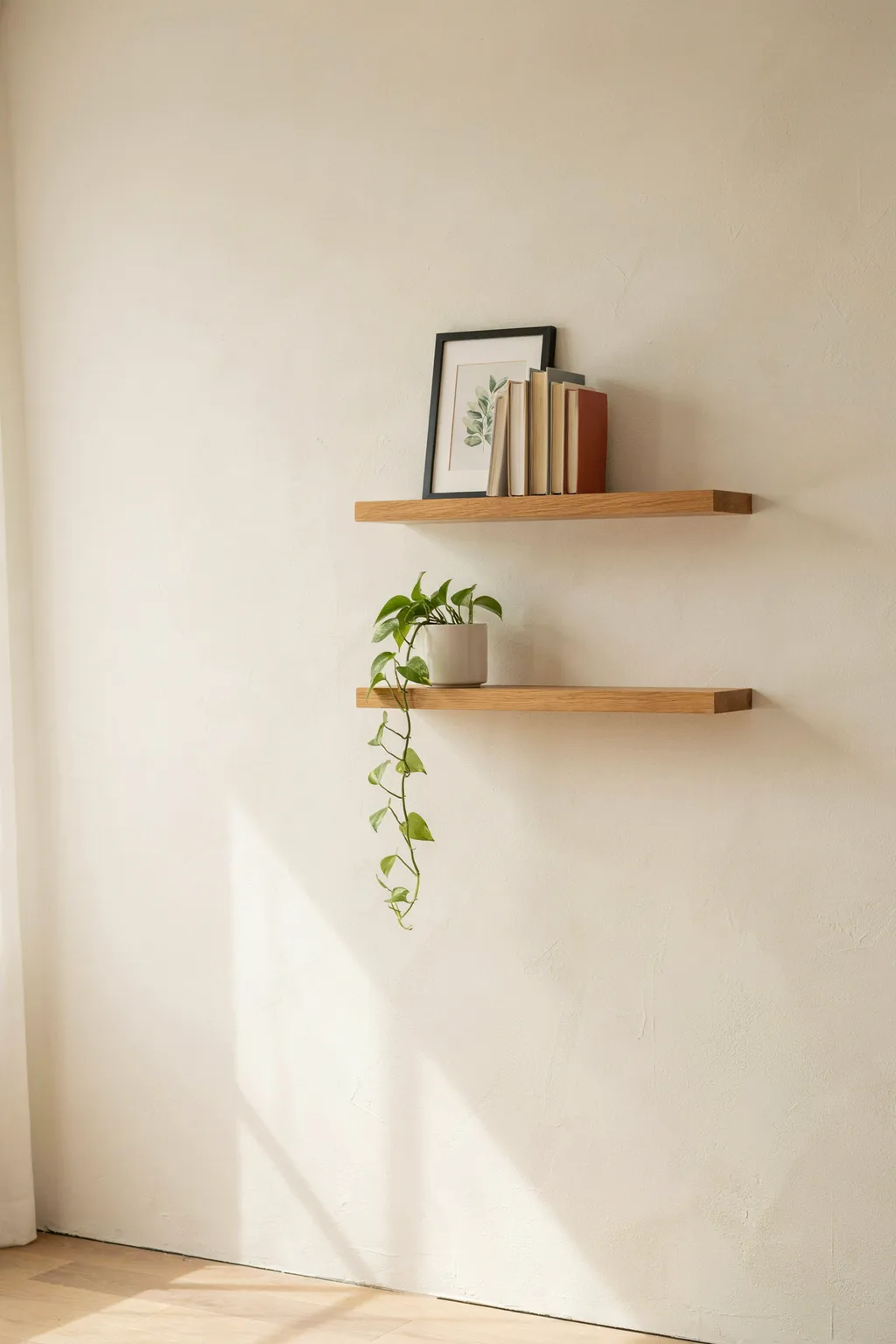 Floating Shelves for Tiny Bedrooms