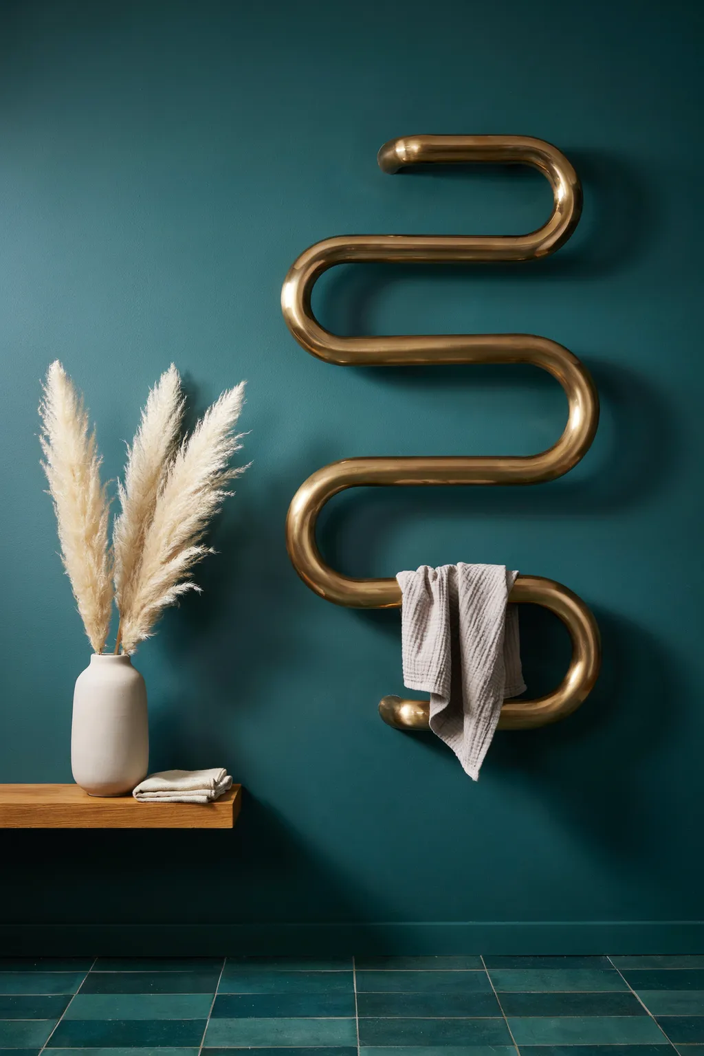 Squiggle Towel Warmer Statement