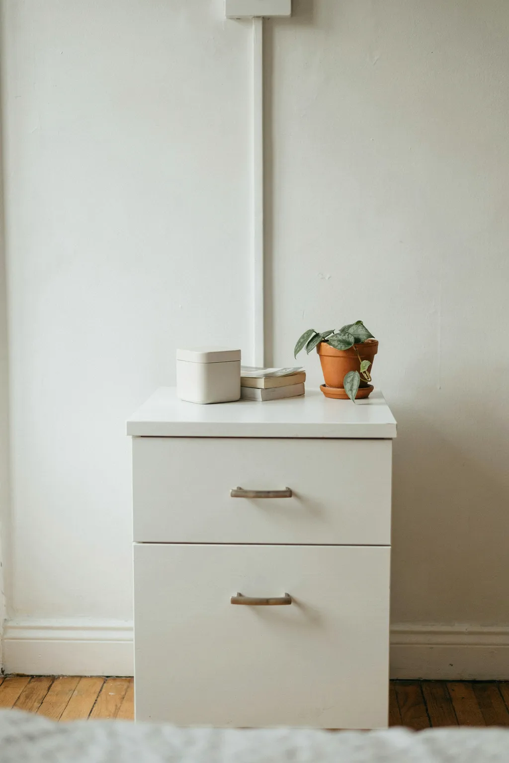 Hide the Cords for a Calmer Bedroom