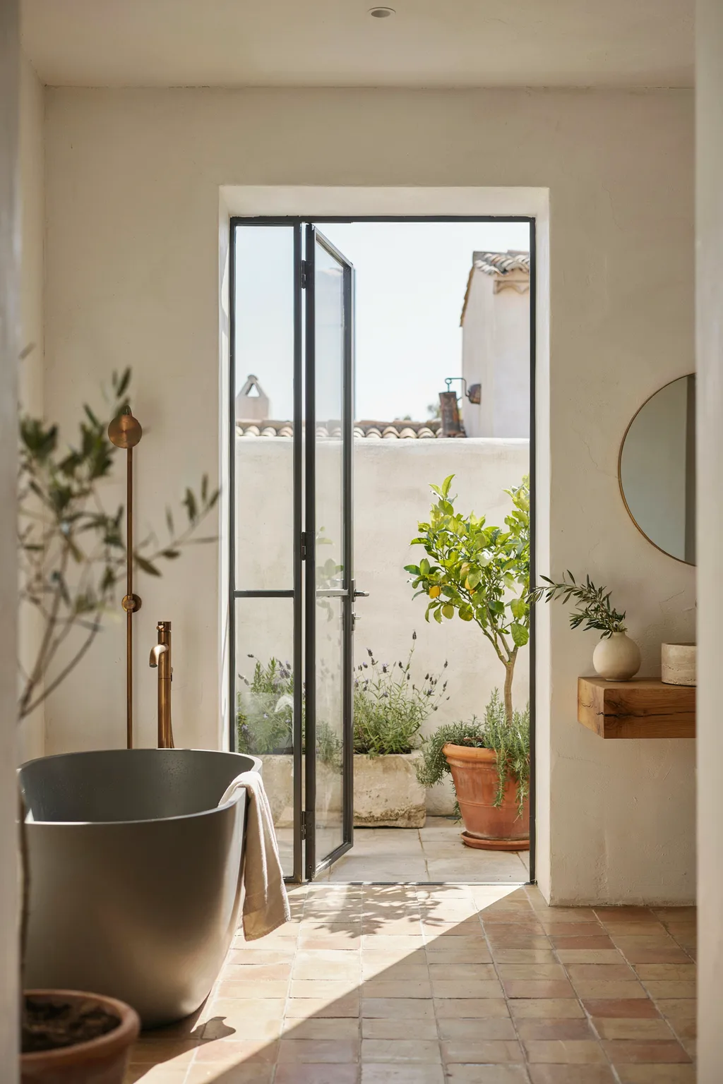 Indoor-Outdoor Bath Like a Villa