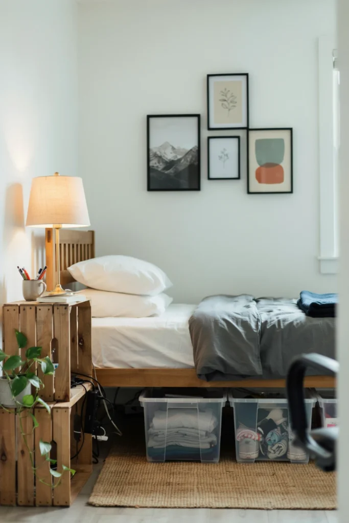Crate nightstand