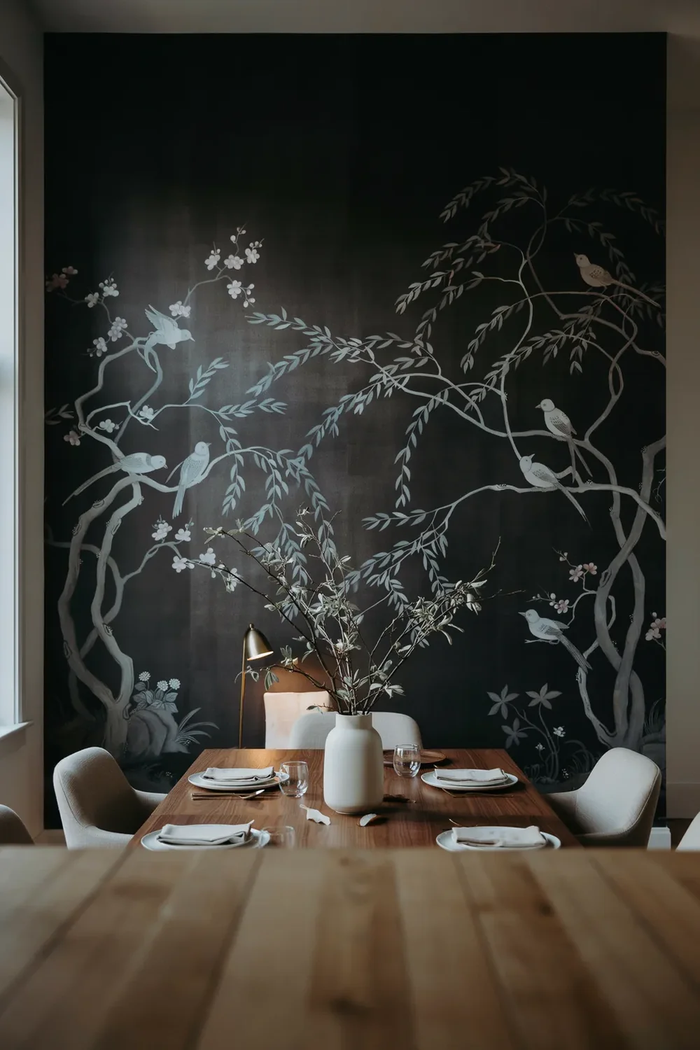A Black Mural or Chinoiserie for One Real Statement