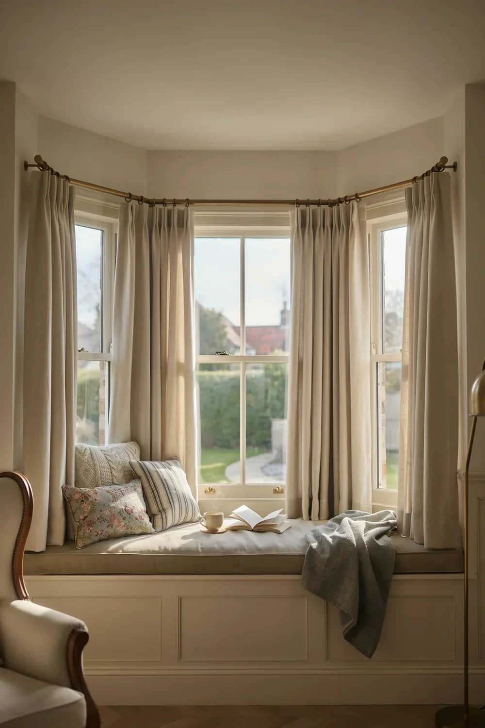Bendable Rods That Follow a Bay Window