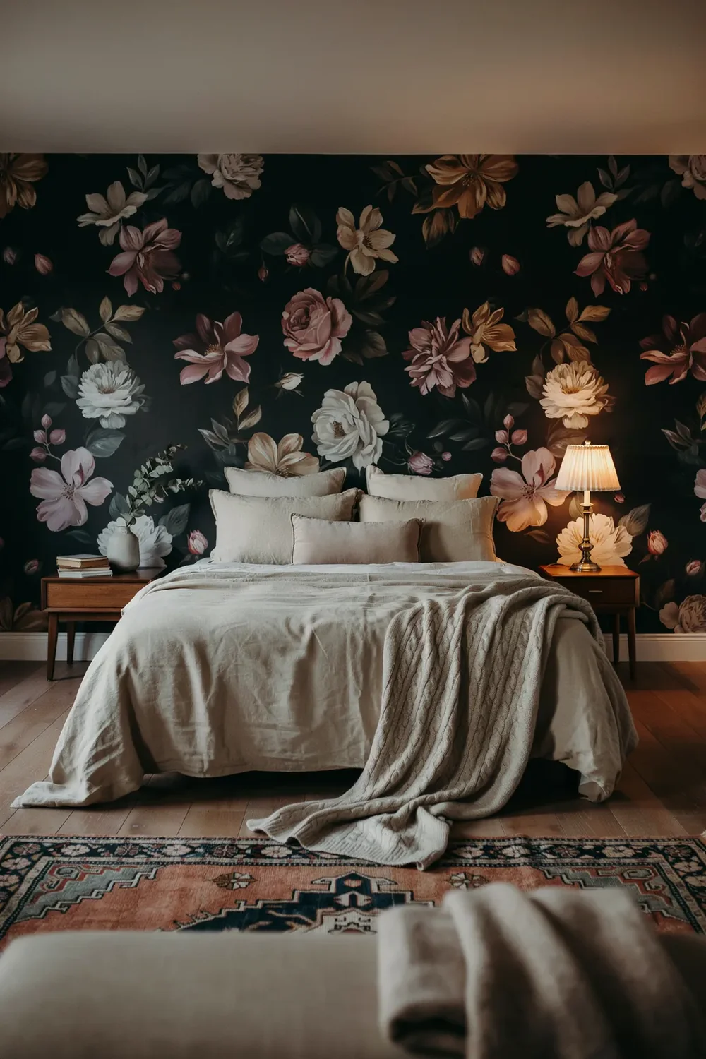 Black-Ground Florals Turn Pretty Into Gothic