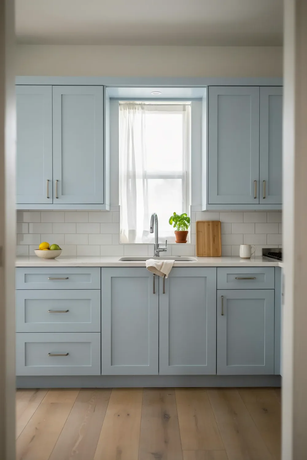 Light Blue for Small Kitchens
