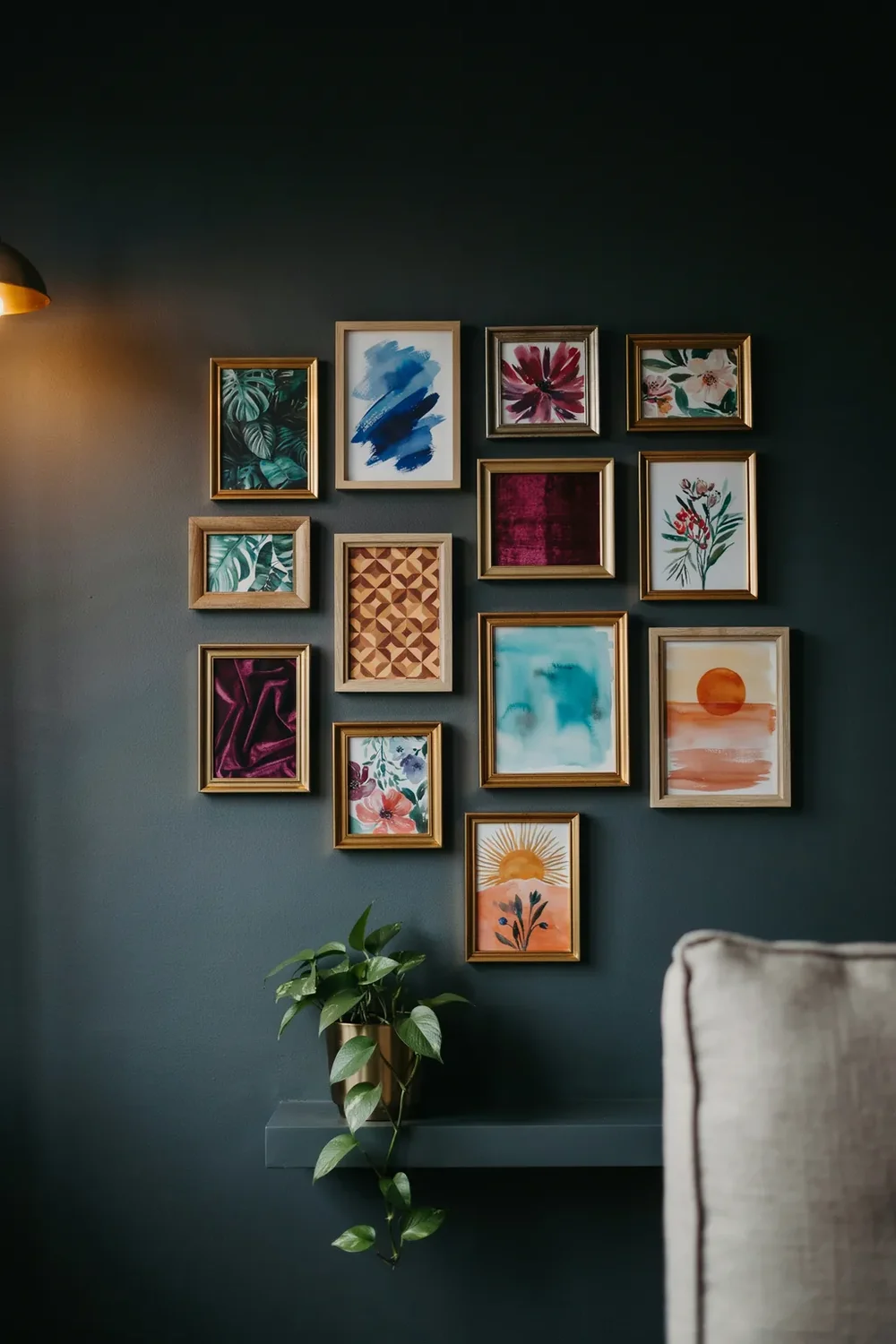 Build a Moody Gallery Wall on the Dark Wall