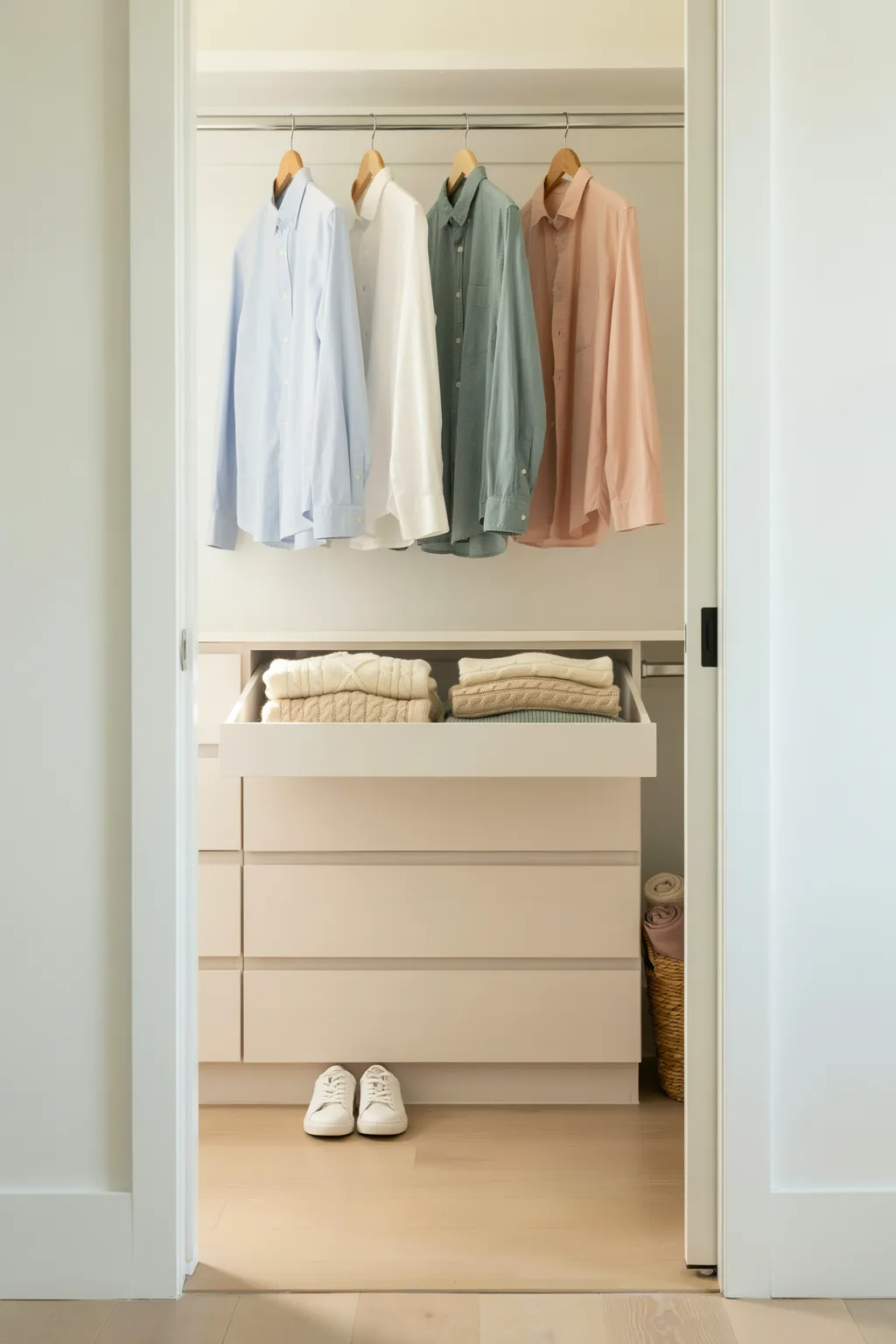 Build It Into the Closet and Free the Floor Entirely