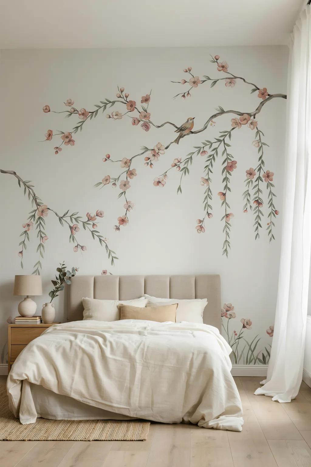Chinoiserie Branches for a Slow, Dreamy Bedroom