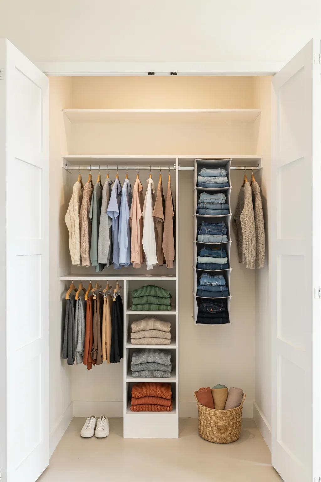 Double What Your Closet Holds With a Second Rod