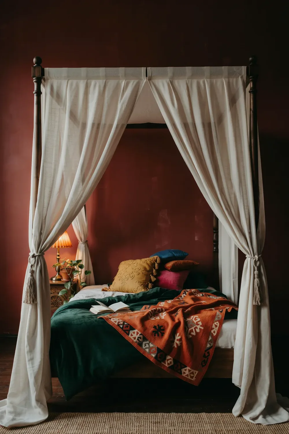 Drape a Four-Poster or Canopy Frame