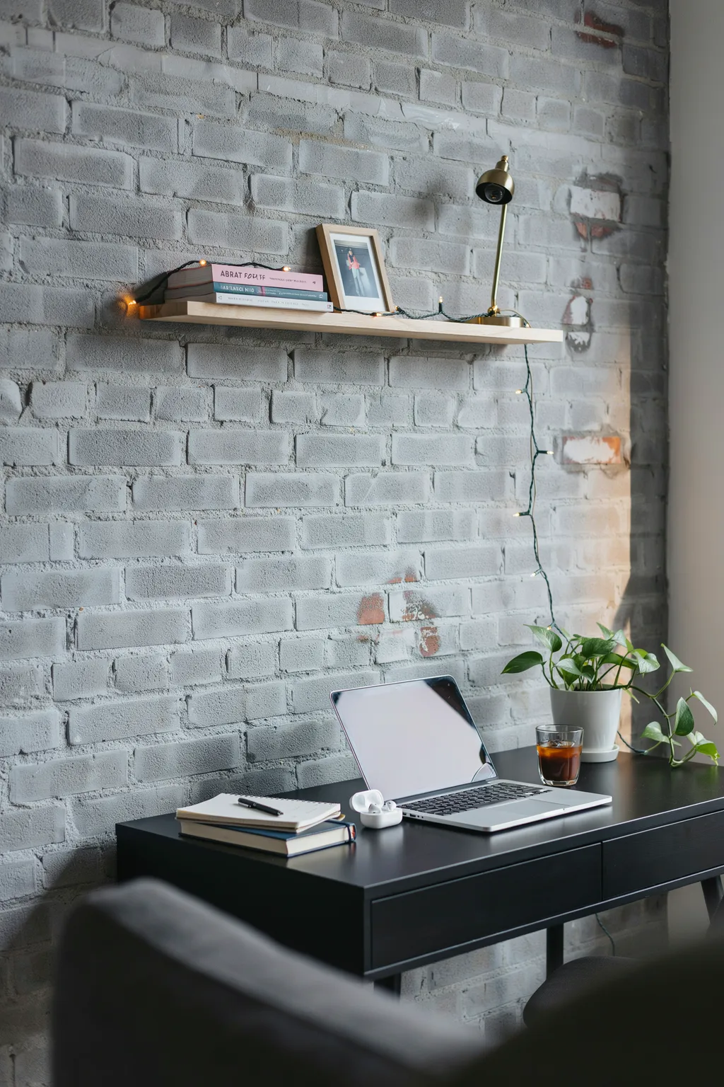 Fake the Exposed Brick With Peel-and-Stick Panels