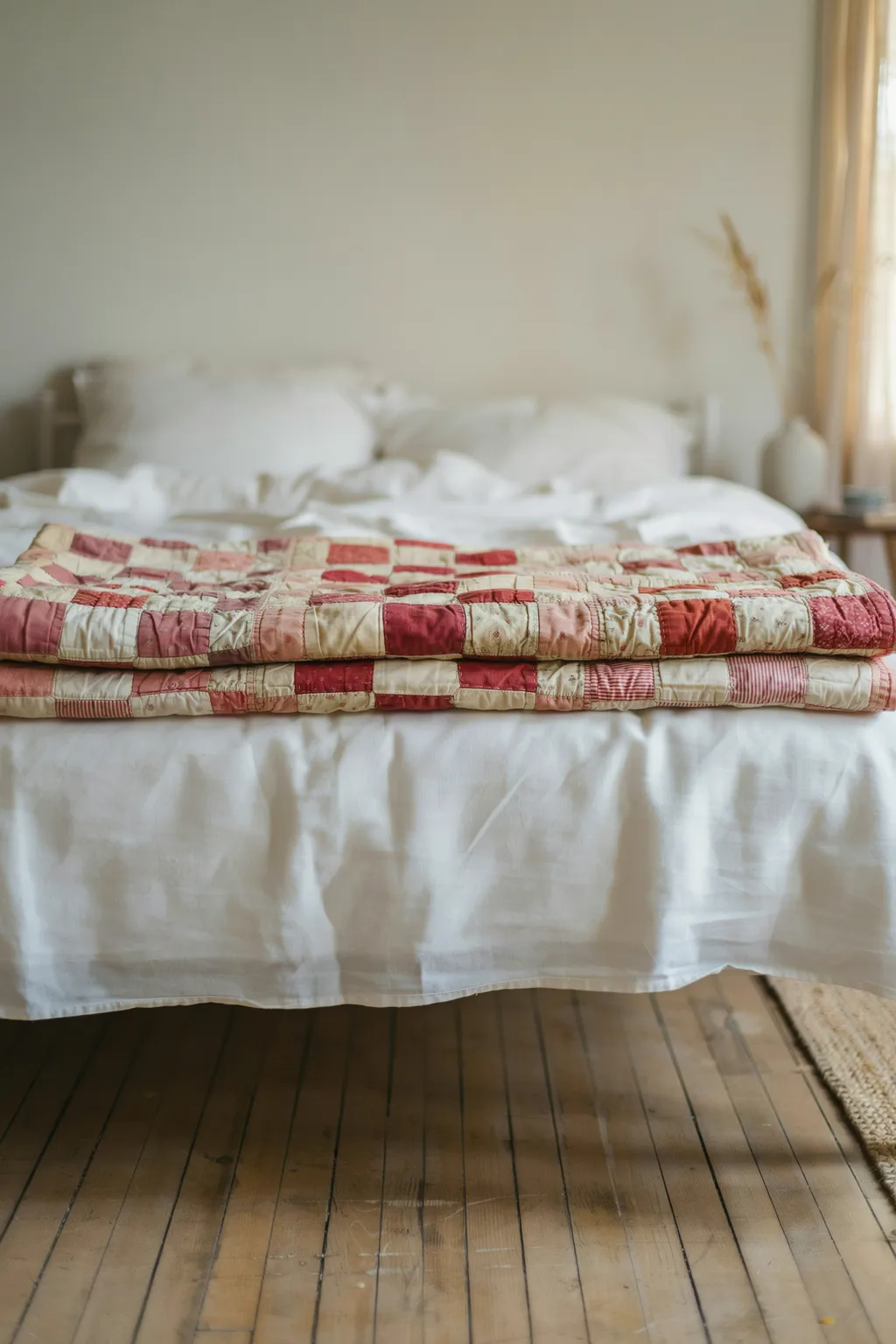 Fold a Vintage Quilt at the Foot of the Bed