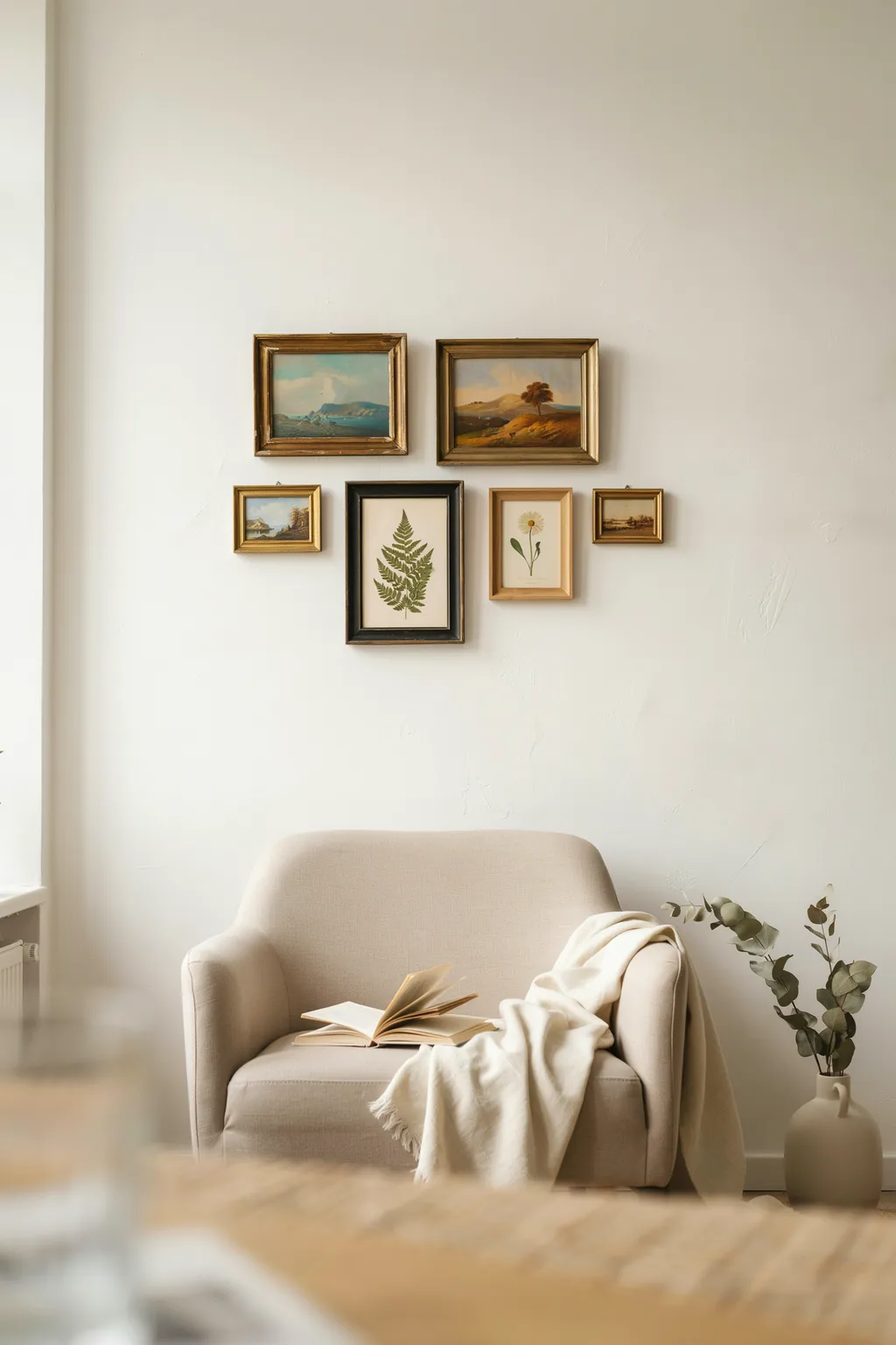 Hang Small Landscapes and Botanical Prints in Odd Numbers