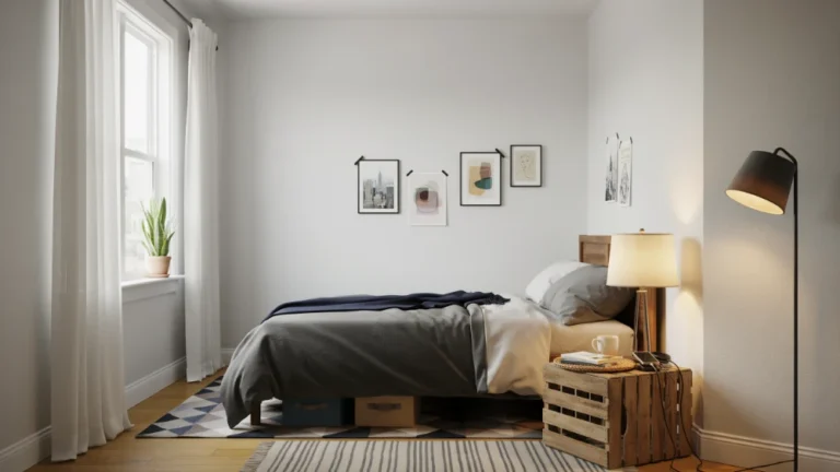 low-cost male bedroom ideas
