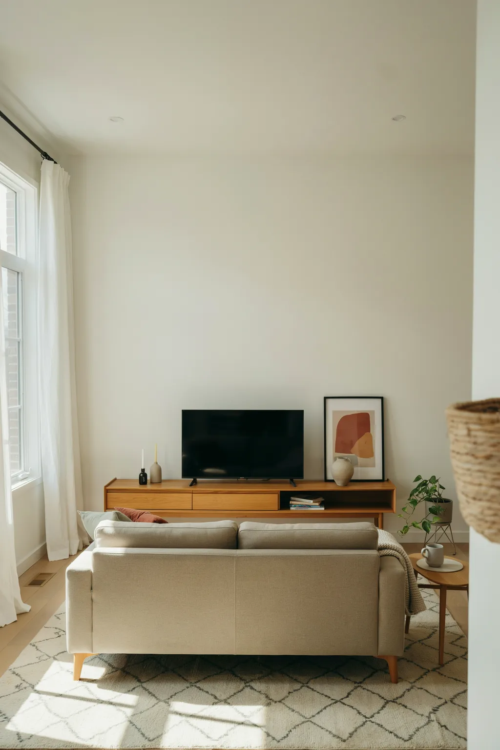 TV table ideas - Pick a Table Wider Than the TV