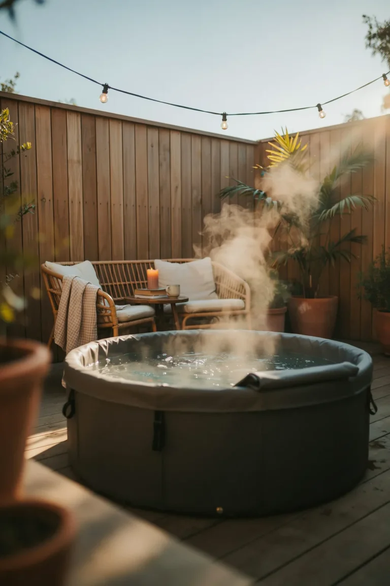 outdoor jacuzzi ideas