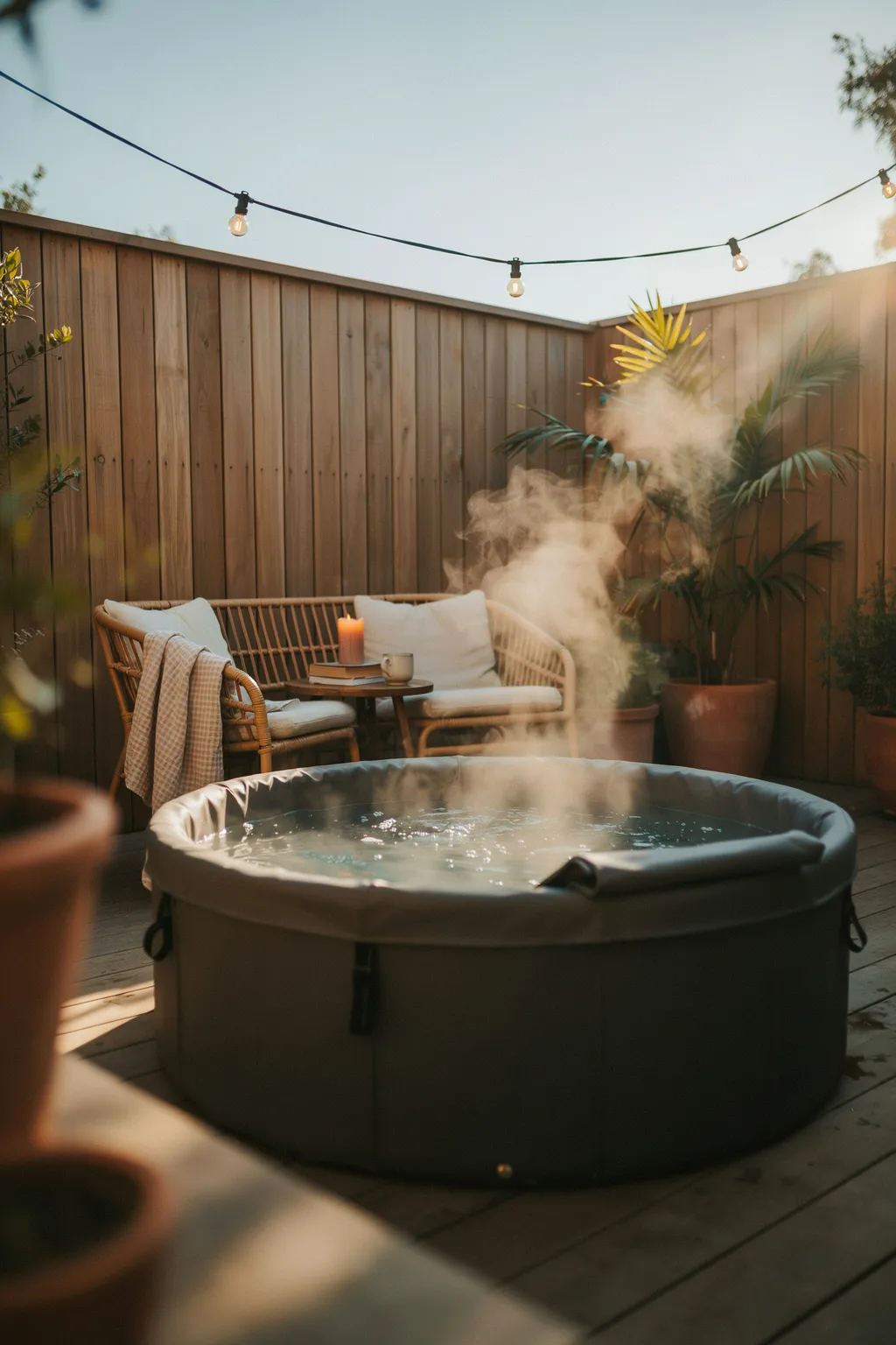 outdoor jacuzzi ideas