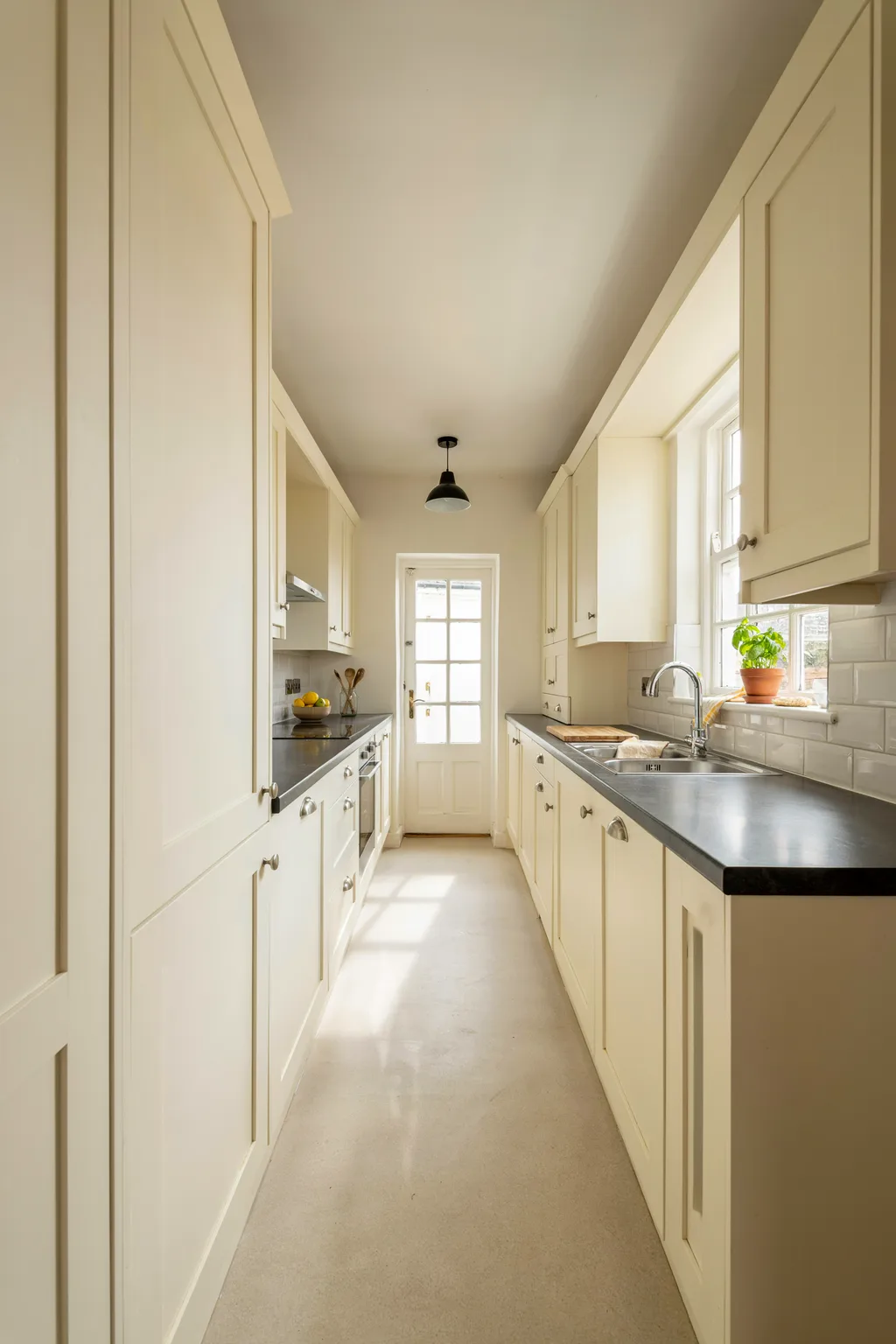Cream Shaker Terraced Kitchen