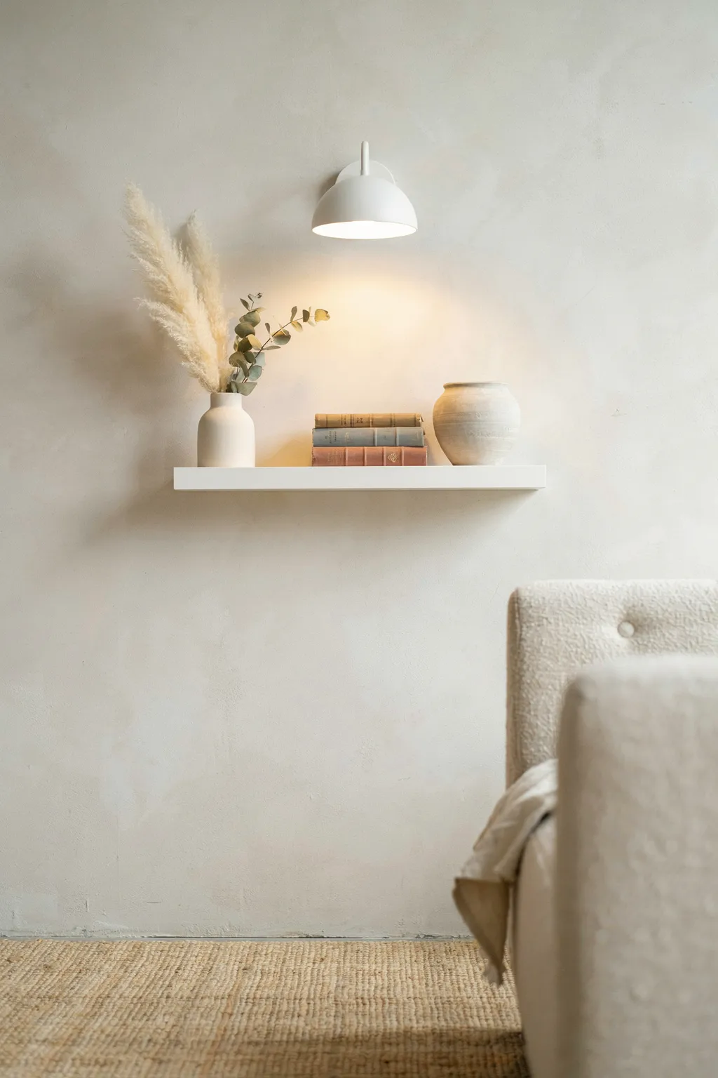 Wall Shelf Nightstand For Zero Floor Space