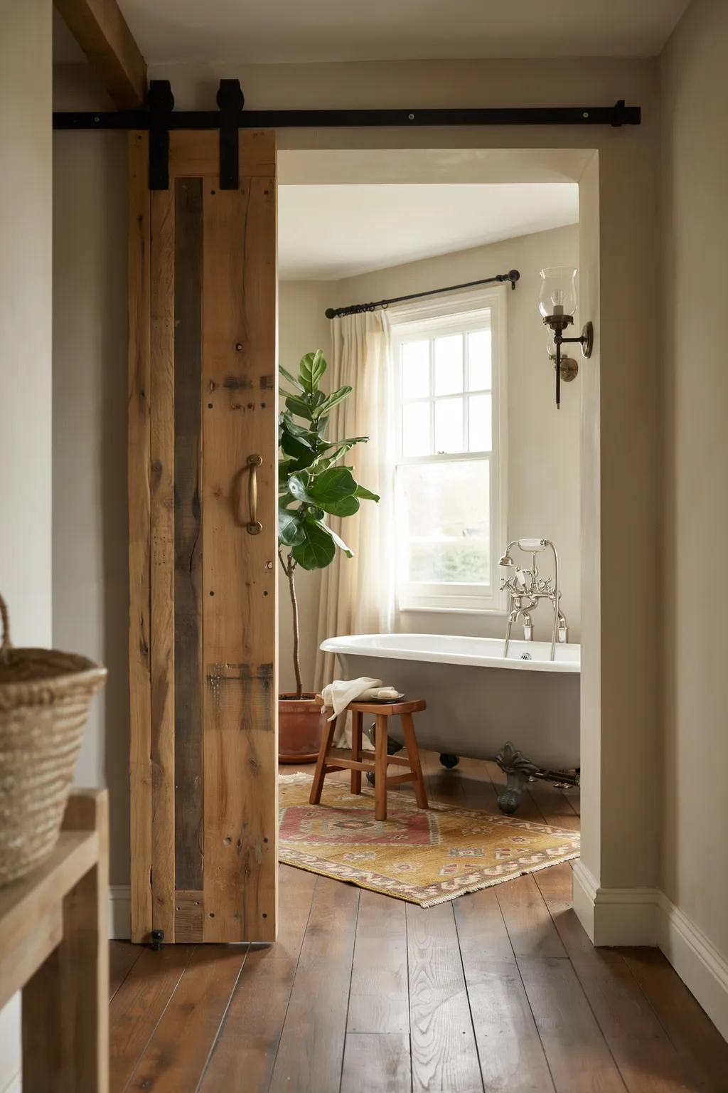 Sliding Barn Door Bathroom Upgrade