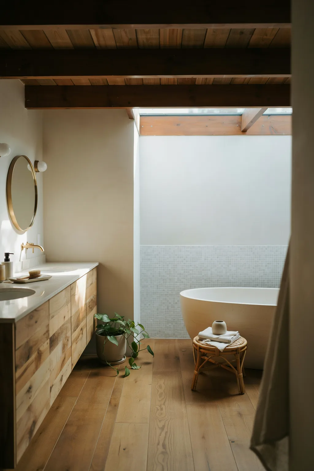 Reclaimed Wood Vanity With Soul