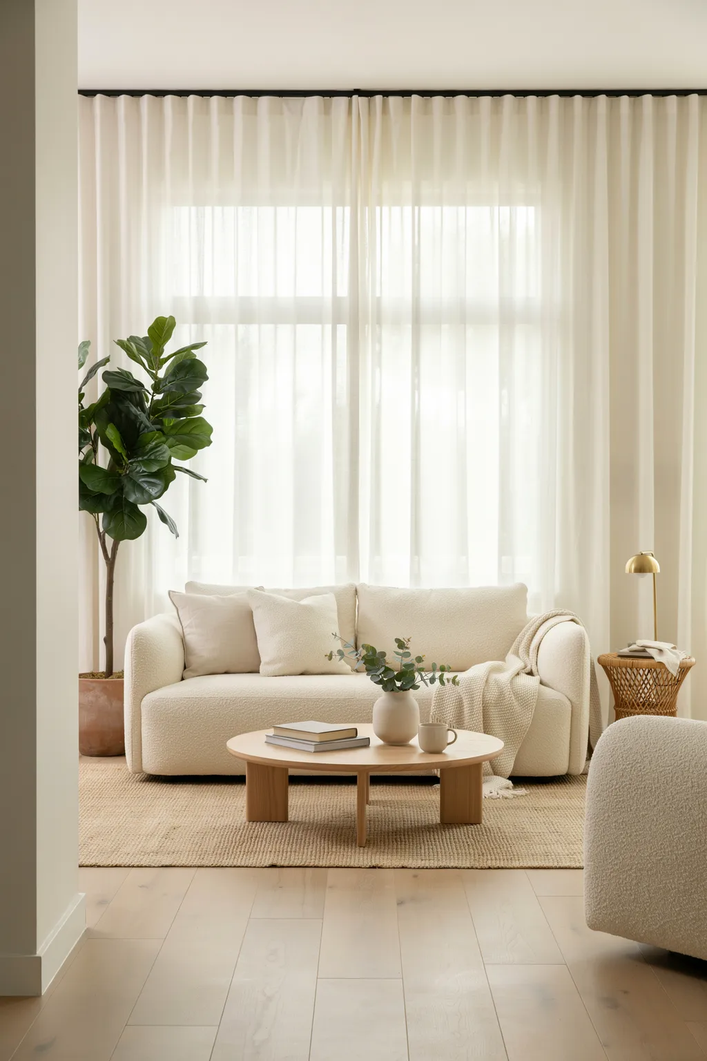 Hang Floor-to-Ceiling Sheer Drapery