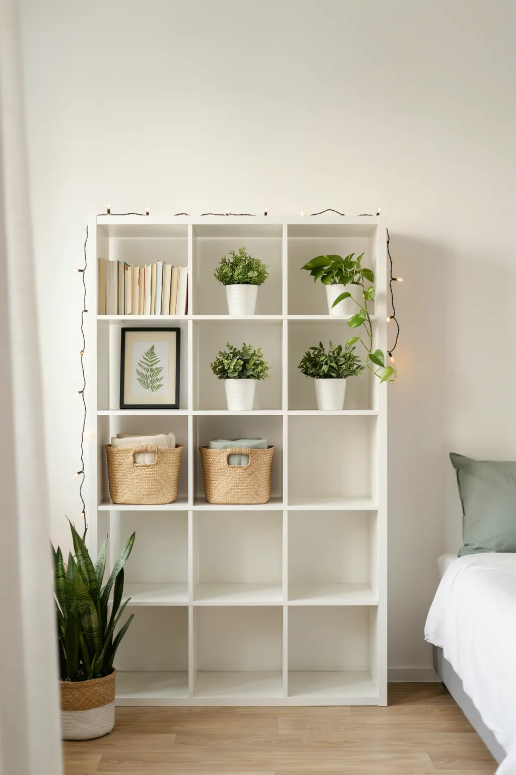 Use a Cube Unit for Books and Baskets