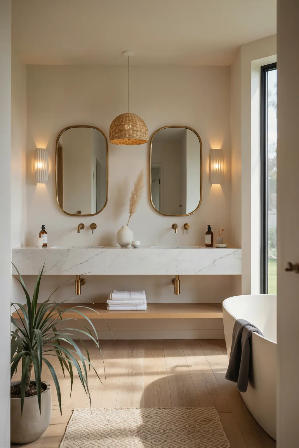 Double Marble Vanity Spa Retreat