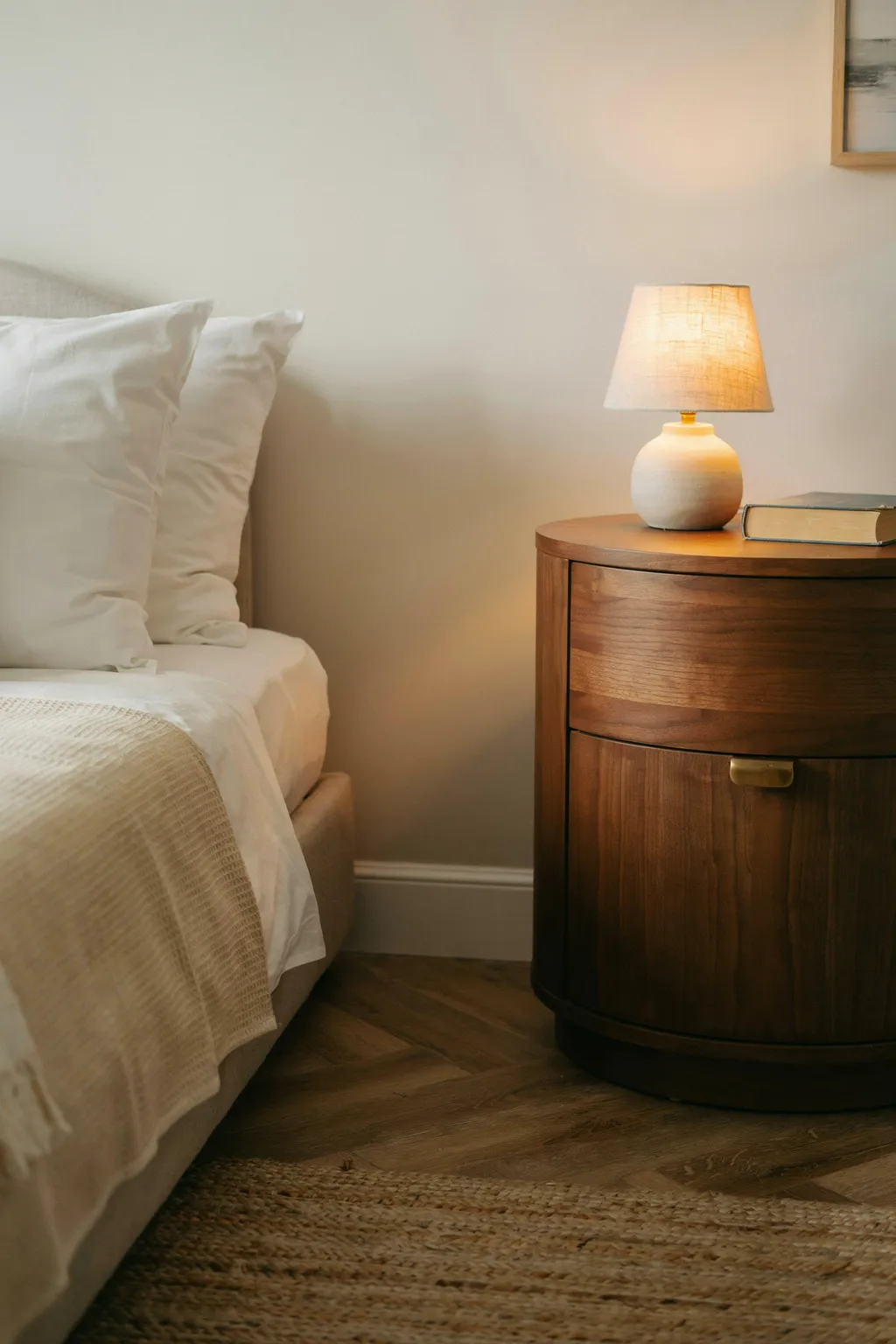 The Nightstand Shape That Saves Space