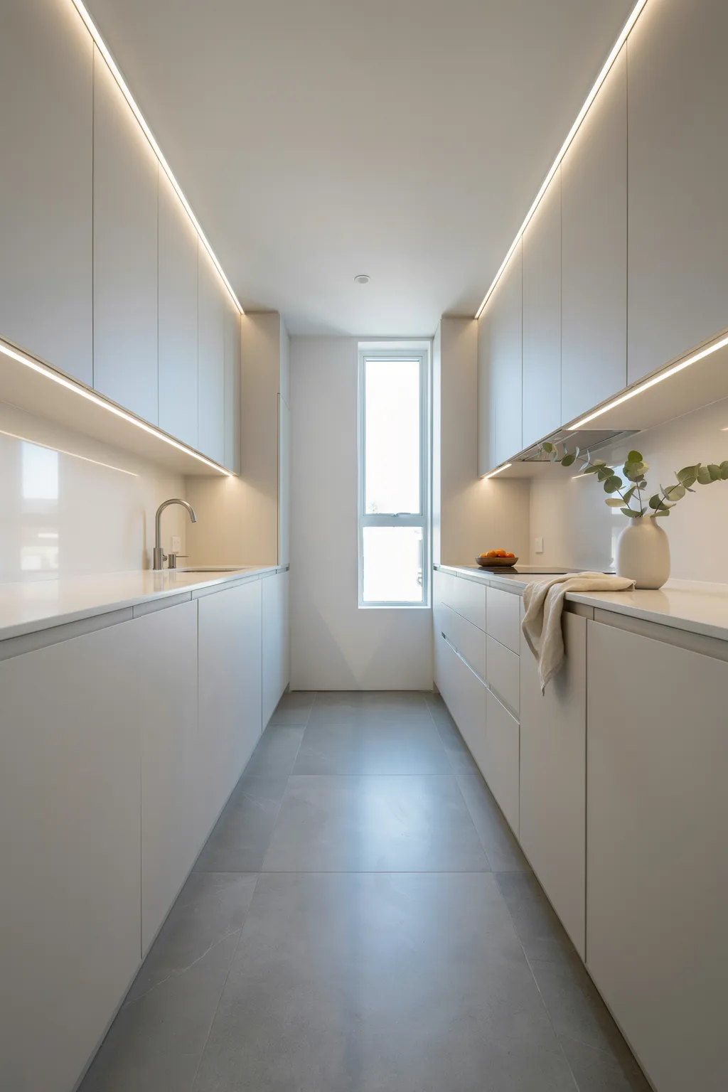 Minimalist Galley That Feels Twice As Wide