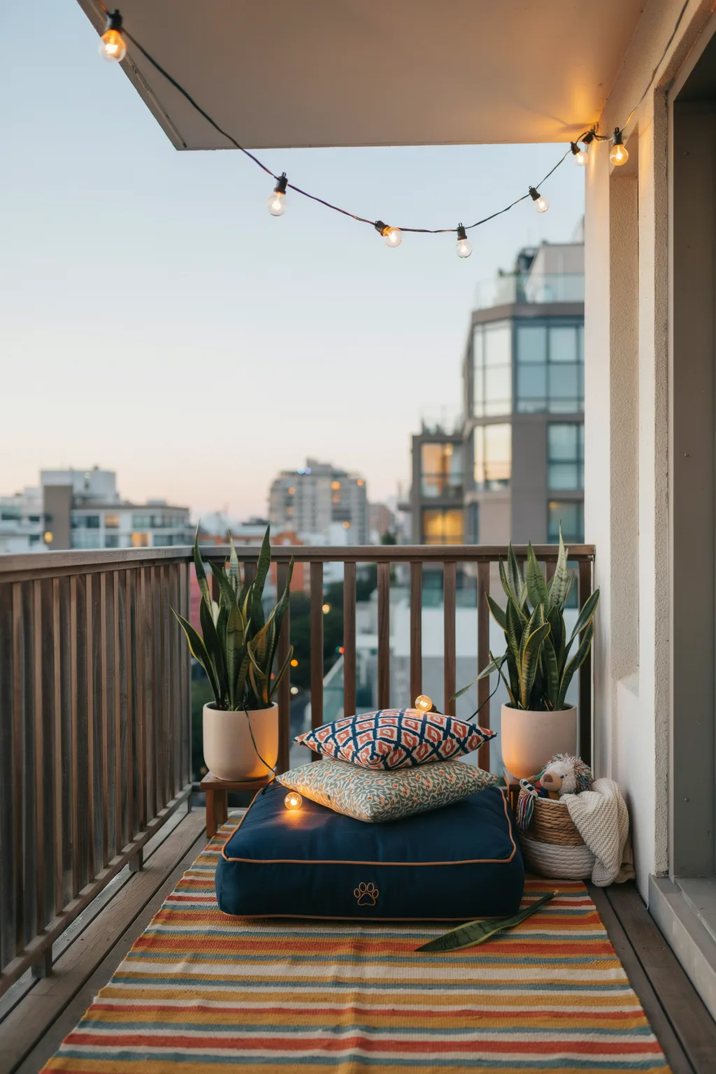 Pet-Friendly Balcony Corner Your Dog Loves