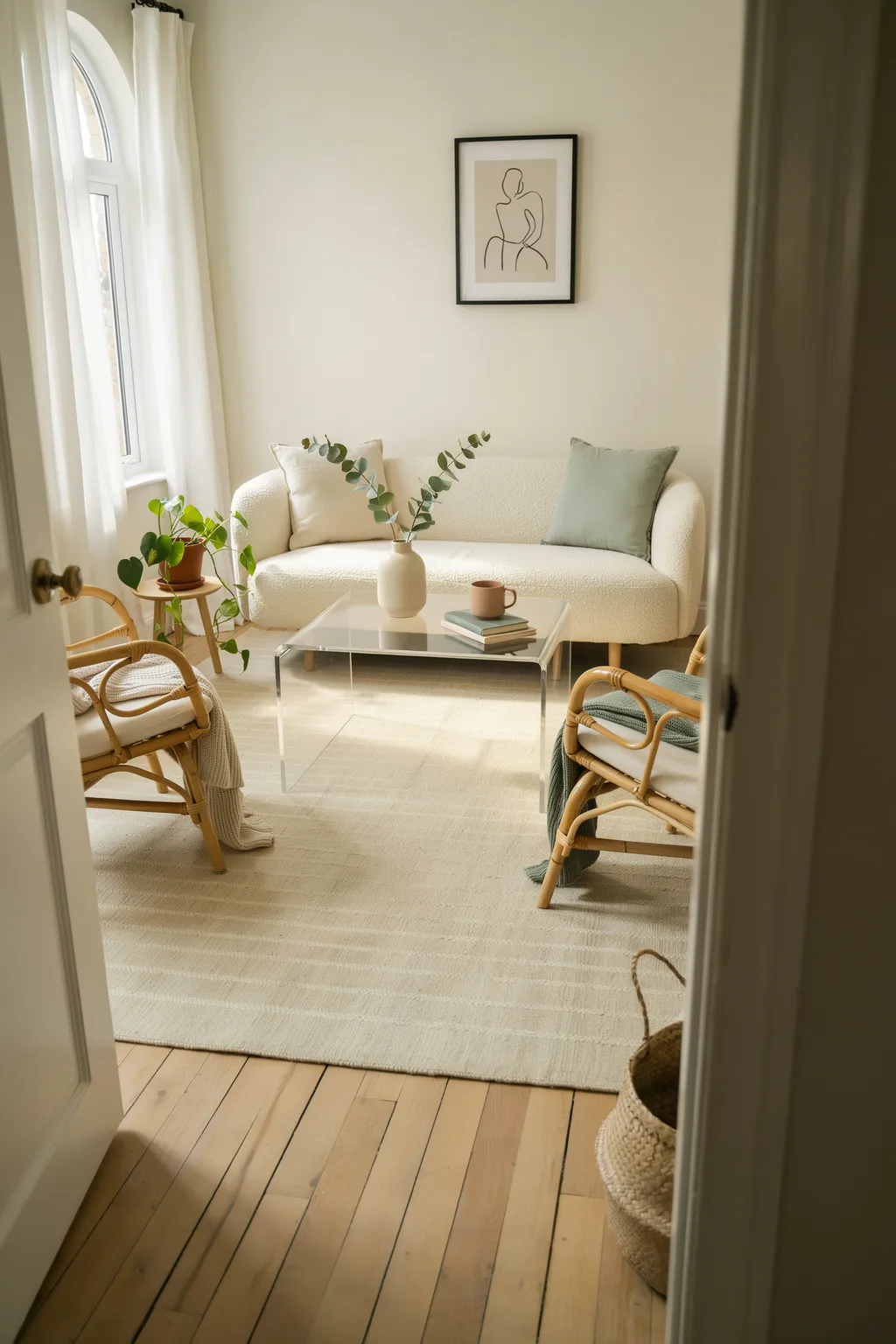 Swap Heavy Wood for Visual-Weightless Acrylic Tables