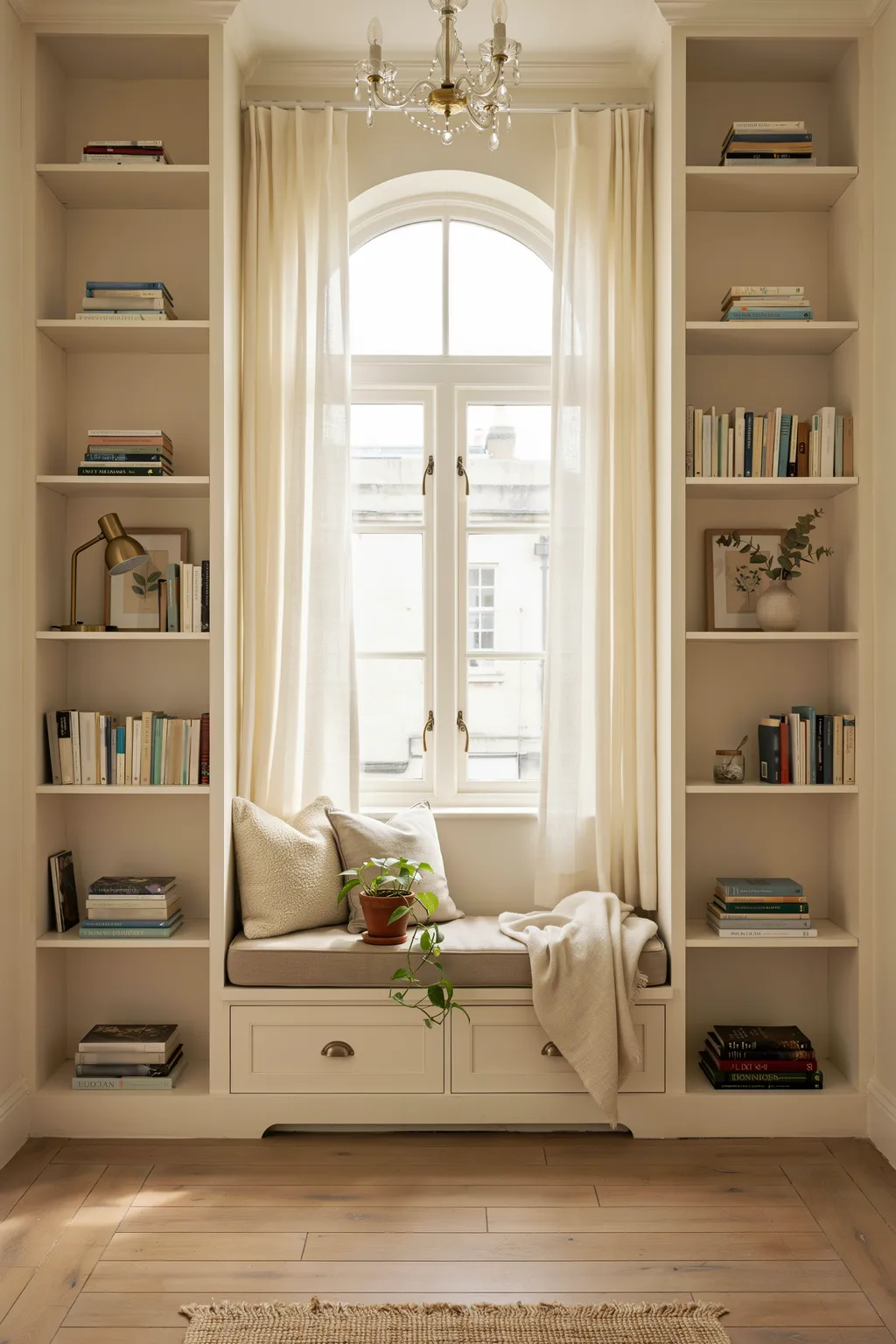 Frame Your Window With Built-In Shelves