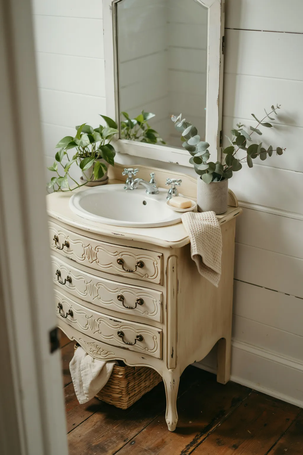 Antique Dresser Turned Vanity
