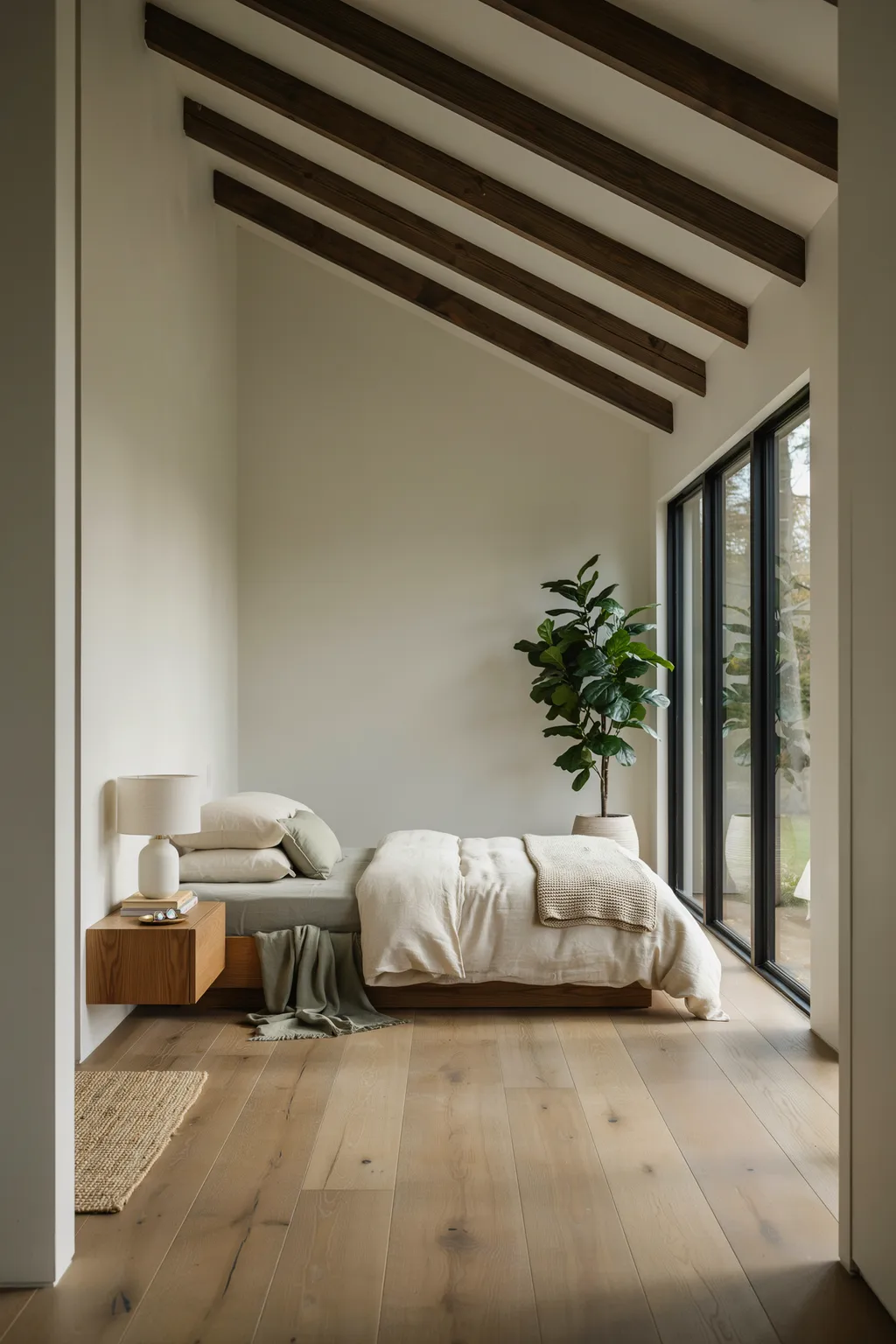 Bedroom With Floor-to-Ceiling Windows