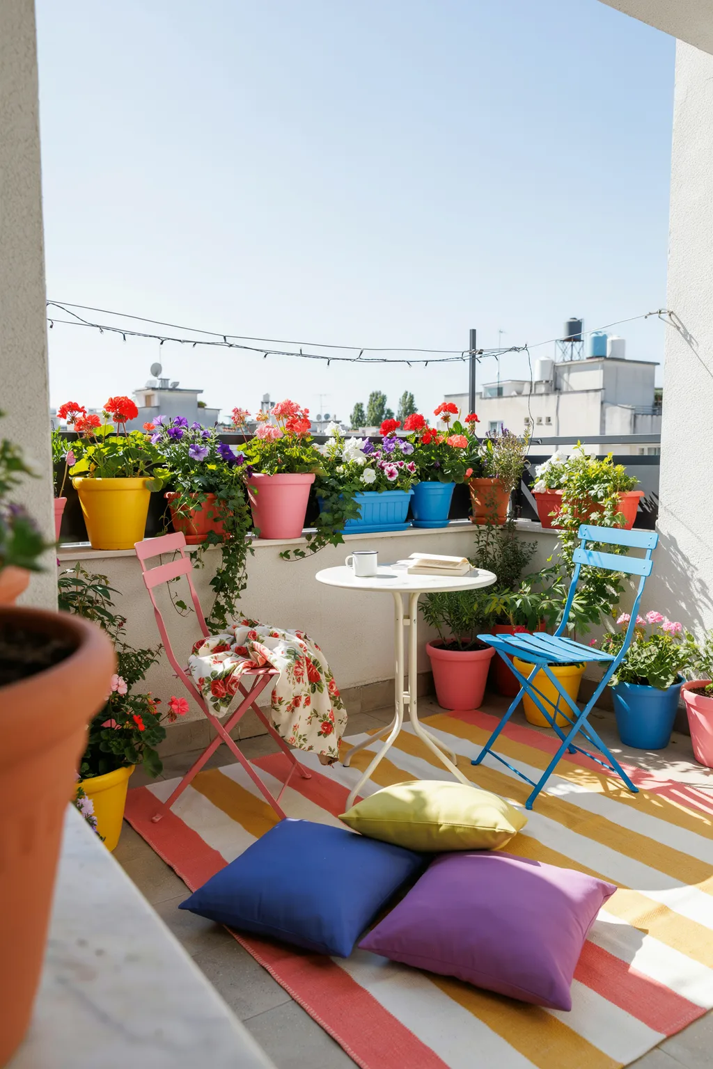 Bold Colorful Balcony That Lifts Your Mood