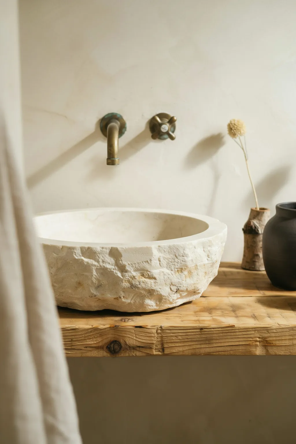 One Rough Stone Basin Says It All